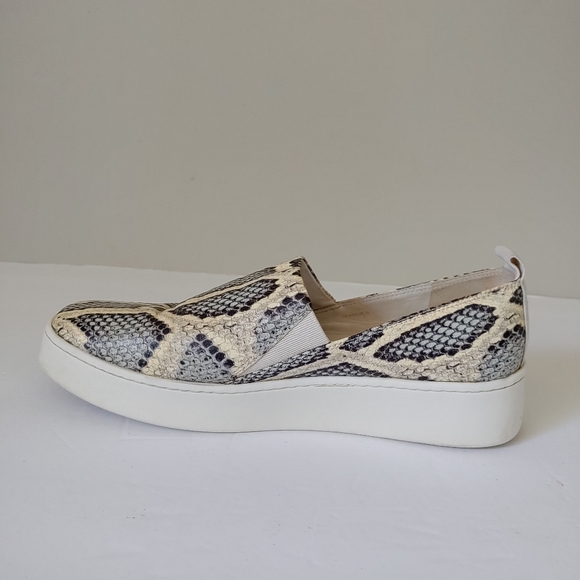 Vince Saxon 2 Slip On Platform Sneakers Shoes Snakeskin Size 8 - Picture 13 of 16